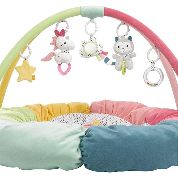 Saltea de joaca FEHN Aiko&Yuki 3D 57195, 0 luni+, multicolor