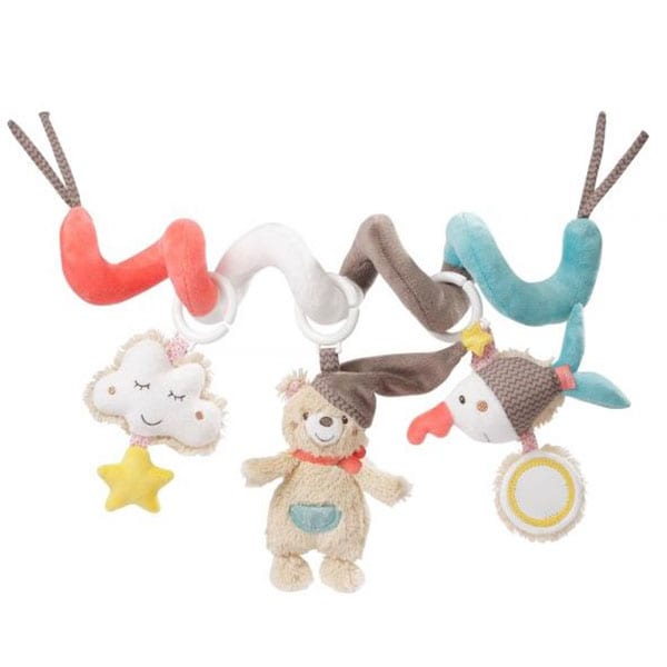 Jucarie spirala FEHN Ursuletul Bruno 60218, 0 luni+, multicolor