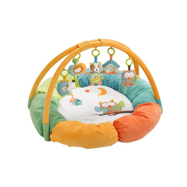Saltea de joaca FEHN Bufnita 71184, 0 luni+, multicolor