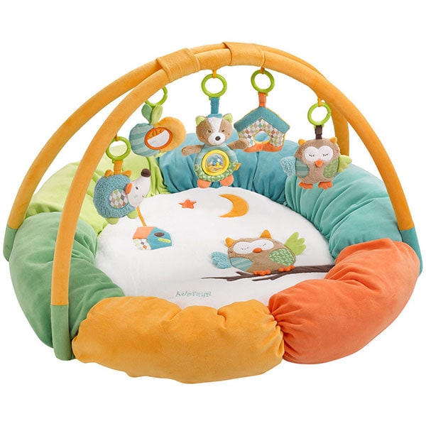 Saltea de joaca FEHN Bufnita 71184, 0 luni+, multicolor