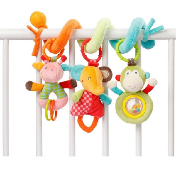Jucarie spirala FEHN Animalutele din safari 74451, 0 luni+, multicolor