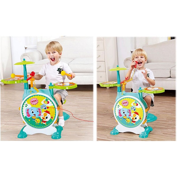 Jucarie de rol HOLA Toba muzicala cu scaunel 3130, 3 ani+, multicolor