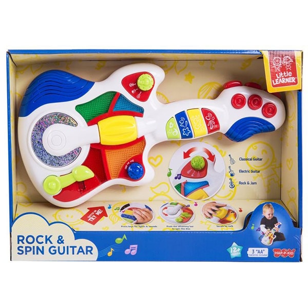 Jucarie interactiva LITTLE LEARNER Prima mea chitara 3856T, 12 luni+, multicolor