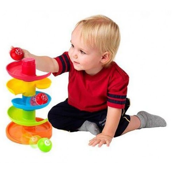 Jucarie interactiva LITTLE LEARNER Turnulet cu bilute 4224, 12 luni+, multicolor 