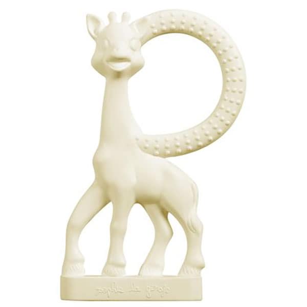 Set dentitie VULLI Girafa Sophie, 0 luni+, alb-maro