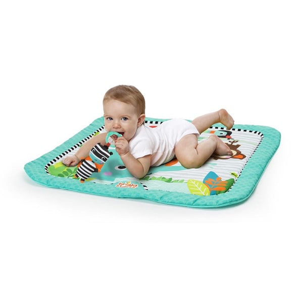 Saltea de joaca BRIGHT STARTS Zig Zag Safari 52039, 0-12 luni, multicolor