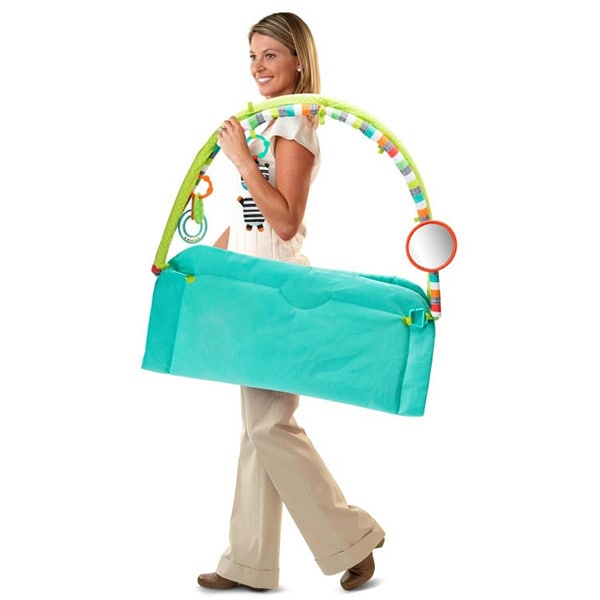 Saltea de joaca BRIGHT STARTS Zig Zag Safari 52039, 0-12 luni, multicolor