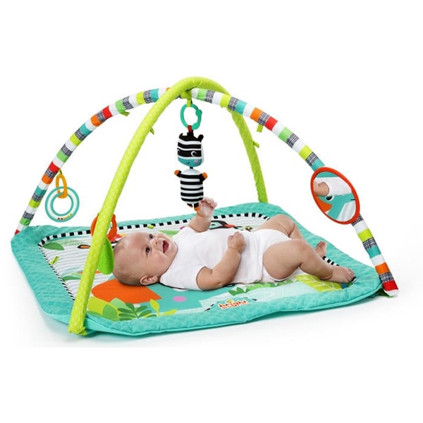 Saltea de joaca BRIGHT STARTS Zig Zag Safari 52039, 0-12 luni, multicolor