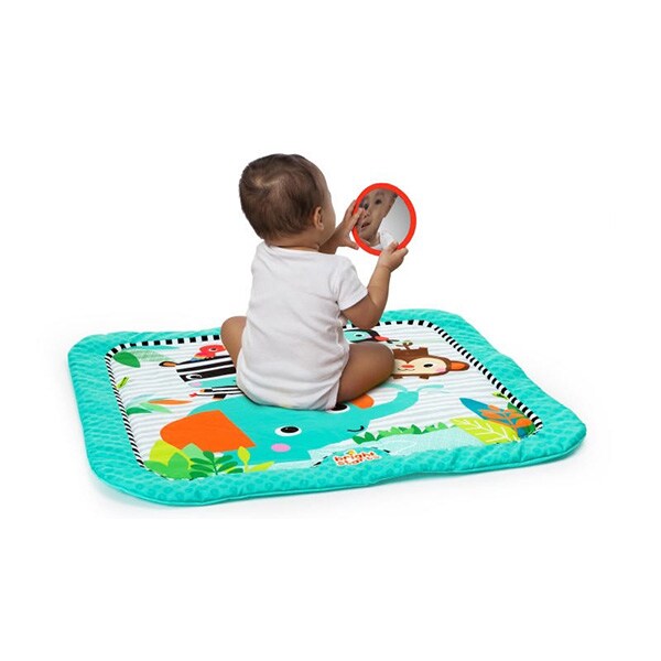 Saltea de joaca BRIGHT STARTS Zig Zag Safari 52039, 0-12 luni, multicolor