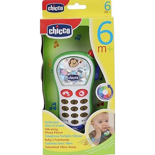 Jucarie CHICCO Telefon cu vibratii si camera foto, 6 luni - 2 ani, multicolor 