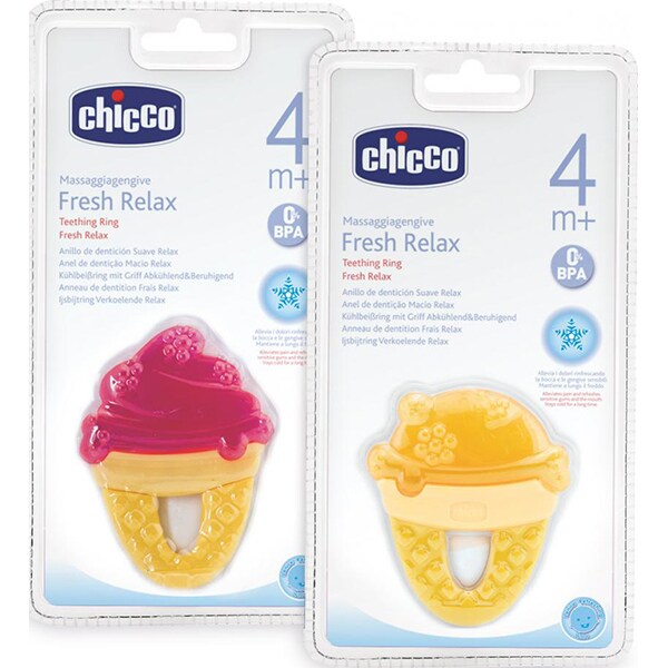 Jucarie dentitie CHICCO forma inghetata, 4 luni +, multicolor 