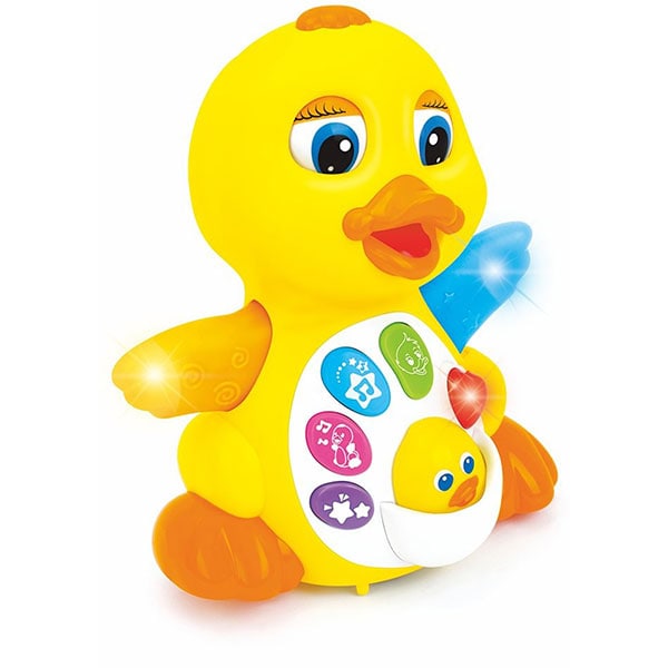 Jucarie interactiva HOLA Ratusca dansatoare cu sunete si melodii 808, 18 luni+, multicolor