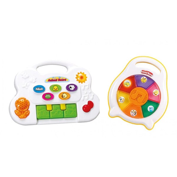Jucarie muzicala cu sunete si lumini BIDIBIMBI 36206J, 18 luni+, multicolor