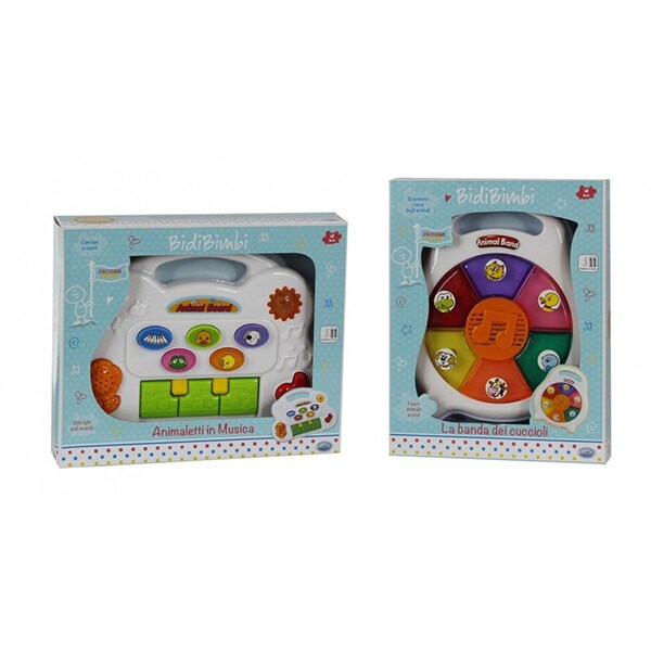 Jucarie muzicala cu sunete si lumini BIDIBIMBI 36206J, 18 luni+, multicolor