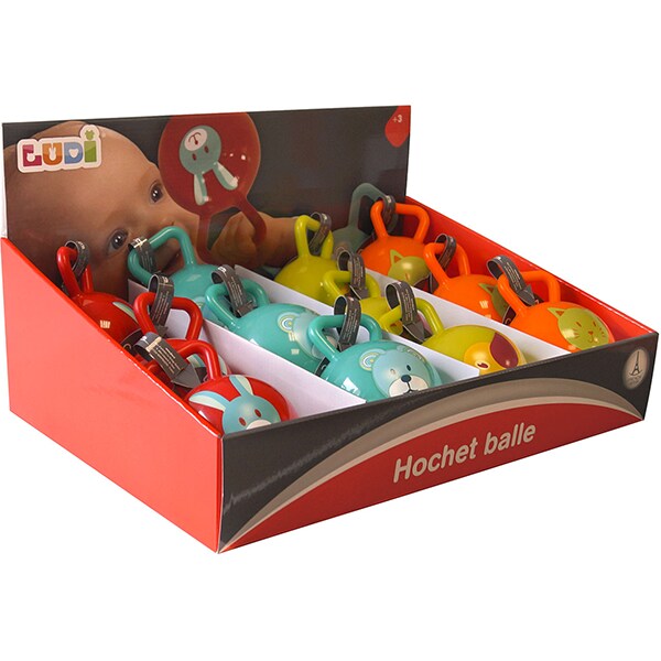 Jucarie zornaitoare LUDI LUD30012, 3 luni+, multicolor