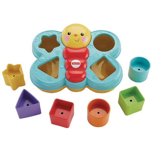 Jucarie interactiva FISHER PRICE Fluturas cu forme si activitati MTCDC22, 6 luni - 3 ani, multicolor 
