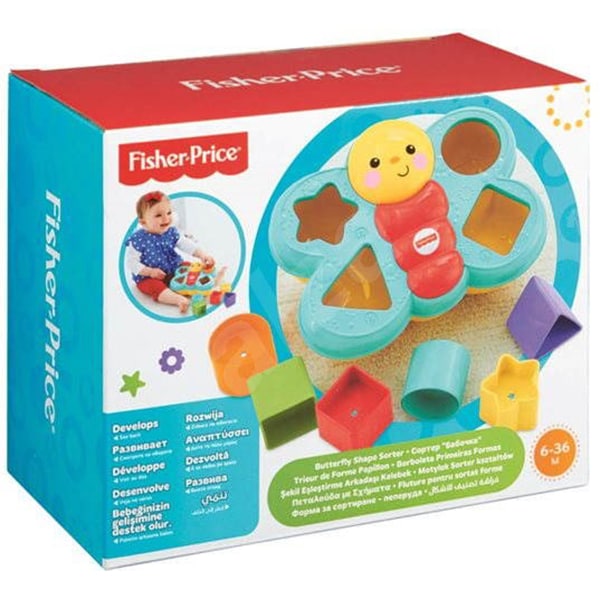 Jucarie interactiva FISHER PRICE Fluturas cu forme si activitati MTCDC22, 6 luni - 3 ani, multicolor 