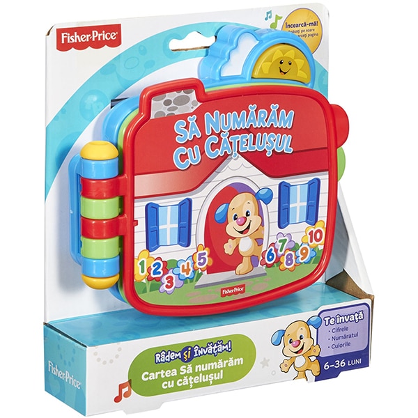 Jucarie interactiva FISHER PRICE Laugh&Learn Hai sa numaram MTDKK03, 6 luni - 3 ani, multicolor