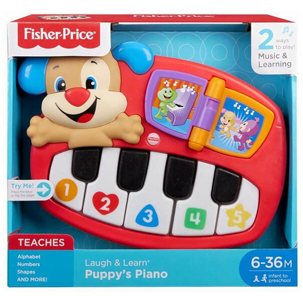 Jucarie interactiva FISHER PRICE Pianul catelusului MTDLM01, 6 luni - 3 ani, multicolor