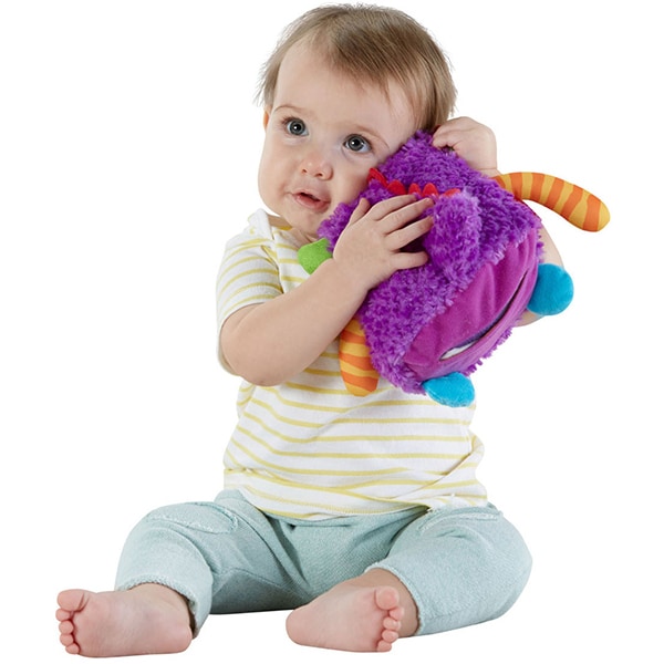 Jucarie interactiva FISHER PRICE Monstrulet muzical MTDYM88, 6 luni+, mov-portocaliu