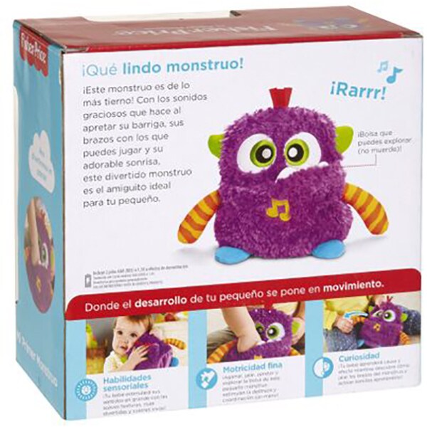 Jucarie interactiva FISHER PRICE Monstrulet muzical MTDYM88, 6 luni+, mov-portocaliu