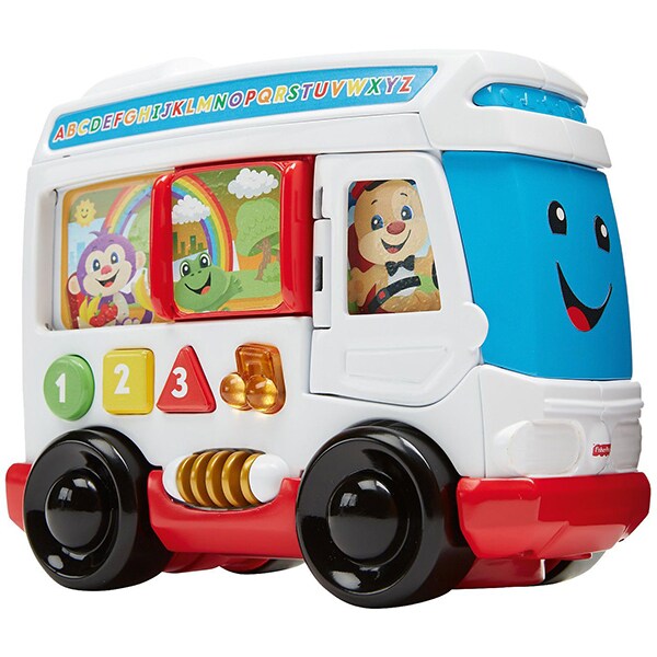 Jucarie interactiva FISHER PRICE Laugh&Learn Autobuzul cu sunete MTFTG17, 6 luni - 3 ani, multicolor