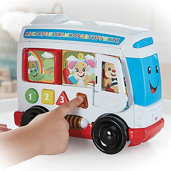 Jucarie interactiva FISHER PRICE Laugh&Learn Autobuzul cu sunete MTFTG17, 6 luni - 3 ani, multicolor