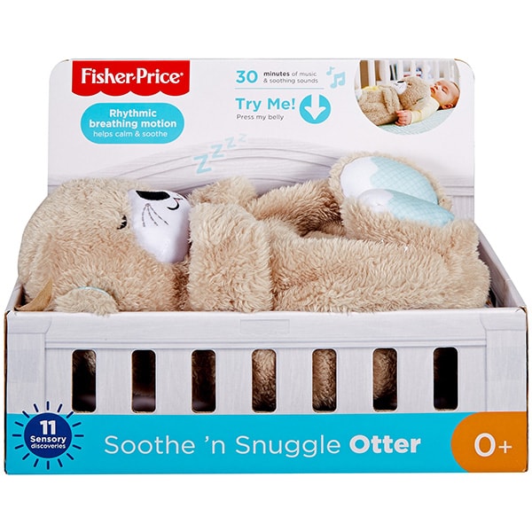 Jucarie de plus interactiva FISHER PRICE Vidra MTFXC66, 0 luni+, bej-bleu