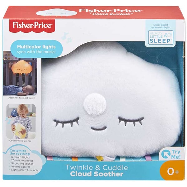 Jucarie de plus FISHER PRICE Proiector norisor, cu lumini si sunete MTGJD44, 0 luni+, alb