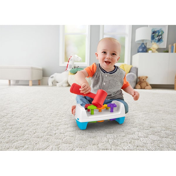Jucarie interactiva FISHER PRICE Banc de lucru MTGJW05O, 12 luni+, multicolor