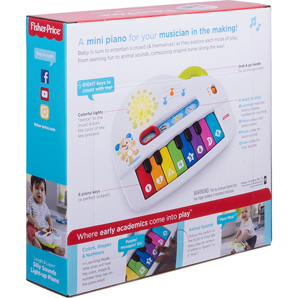 Jucarie interactiva FISHER PRICE Pian MTGXR68, 6 luni+, multicolor