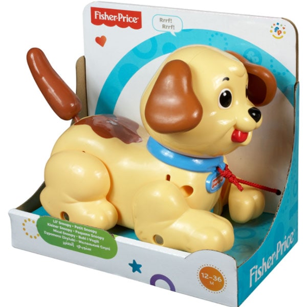 Jucarie interactiva FISHER PRICE Catelusul plimbaret MTH9447O, 12 luni+, maro-rosu