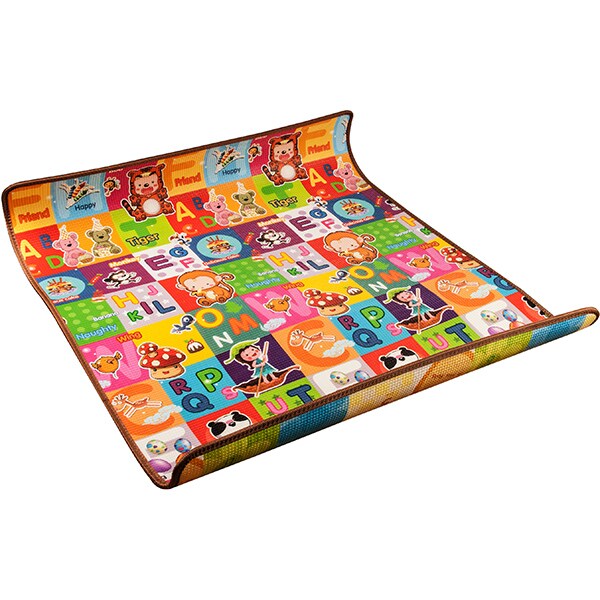 Saltea educativa cu 2 fete U-GROW UMAT-181510, 0 luni+, multicolor 