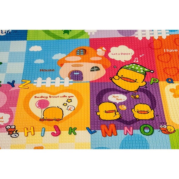 Saltea educativa cu 2 fete U-GROW UMAT-181510, 0 luni+, multicolor 