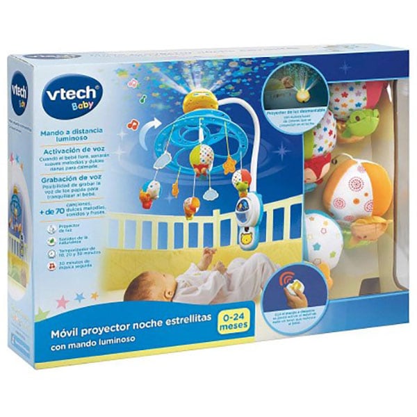 Jucarie carusel VTECH Noapte buna bebe VT181012, 0 luni+, multicolor 