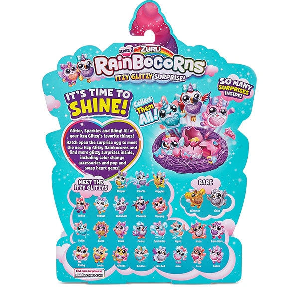 Jucarie de plus RAINBOCORNS Itzy Glitzy 2 ZR9240O, 3 ani+, multicolor