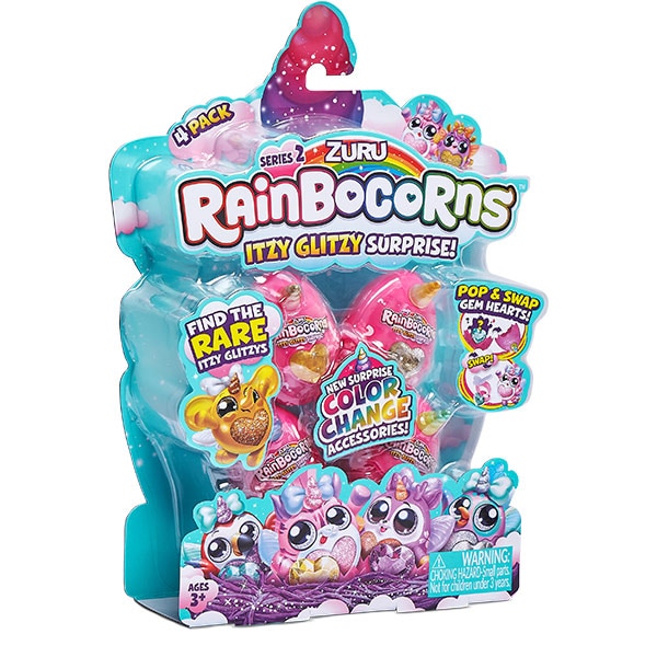 Jucarie de plus RAINBOCORNS Itzy Glitzy 2 ZR9240O, 3 ani+, multicolor
