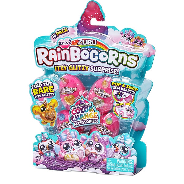 Jucarie de plus RAINBOCORNS Itzy Glitzy 2 ZR9240O, 3 ani+, multicolor
