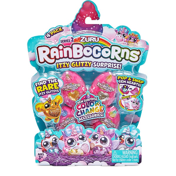 Jucarie de plus RAINBOCORNS Itzy Glitzy 2 ZR9240O, 3 ani+, multicolor