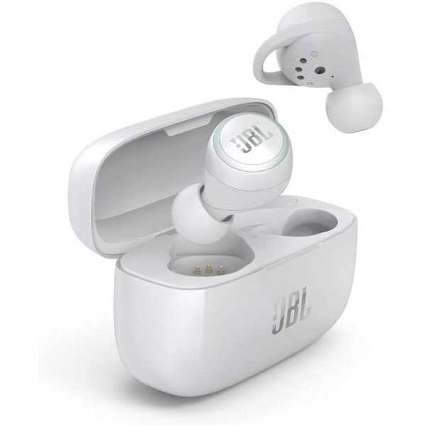 Casti JBL LIVE 300TWS, True Wireless, Bluetooth, In-ear, Microfon, alb
