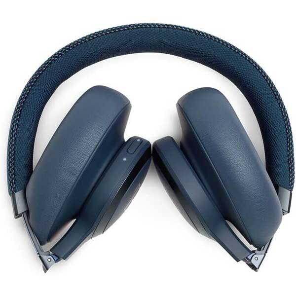 Casti JBL Live 650BTNC, Bluetooth, Over-ear, Microfon, Noise Cancelling, albastru