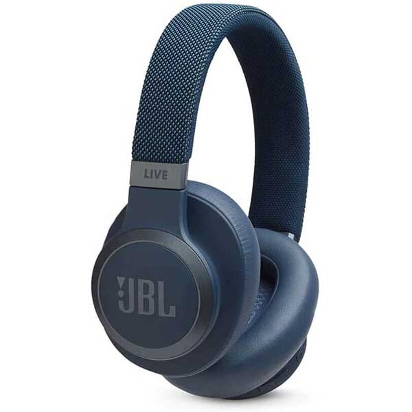Casti JBL Live 650BTNC, Bluetooth, Over-ear, Microfon, Noise Cancelling, albastru
