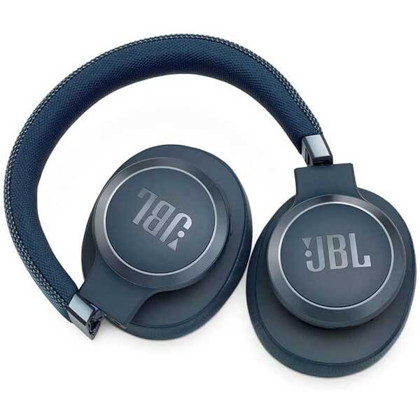 Casti JBL Live 650BTNC, Bluetooth, Over-ear, Microfon, Noise Cancelling, albastru