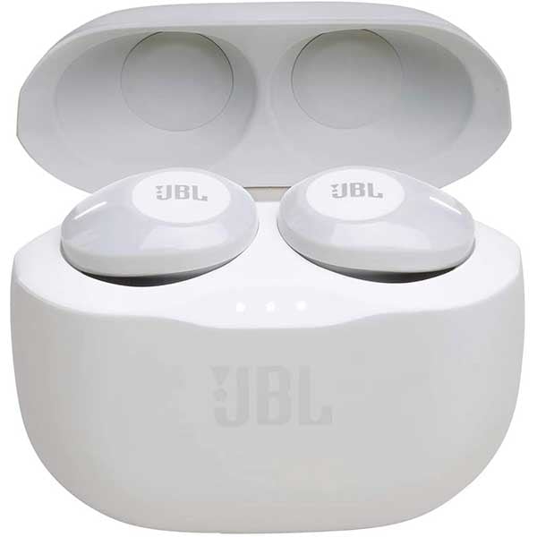 Casti JBL Tune 120TWS, True Wireless, Bluetooth, In-ear, Microfon, alb