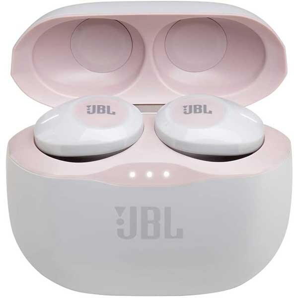 Casti JBL Tune 120TWS, True Wireless, Bluetooth, In-ear, Microfon, roz