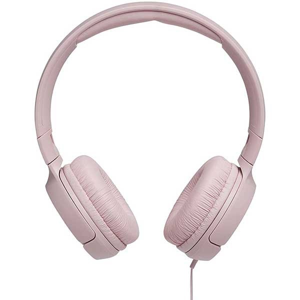 Casti JBL Tune 500, Cu fir, On-ear, Microfon, roz