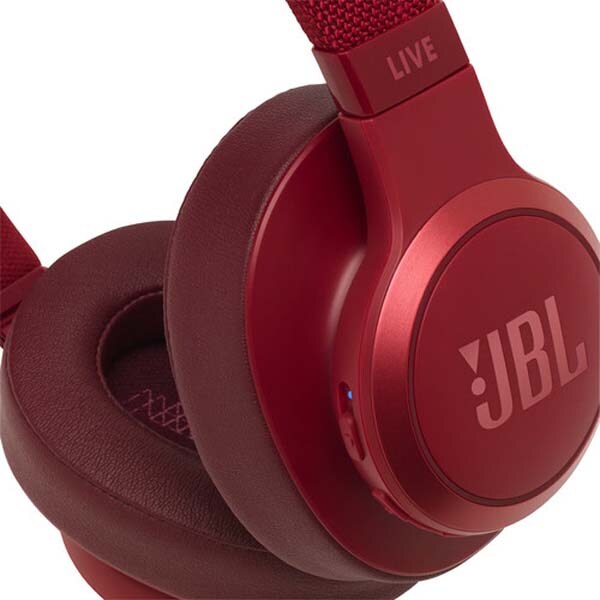 Casti JBL Live 500BT, Bluetooth, Over-ear, Microfon, rosu