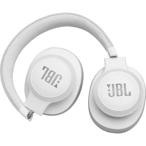 Casti JBL Live 500BT, Bluetooth, Over-ear, Microfon, alb