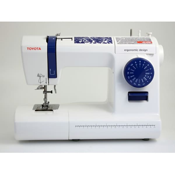 Masina de cusut TOYOTA Jeans17C, 17 programe, alb-albastru