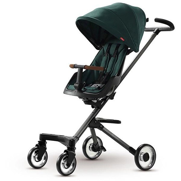 Carucior sport QPLAY Easy 321QPEASY80, 5 puncte, 6 luni+, verde inchis-negru